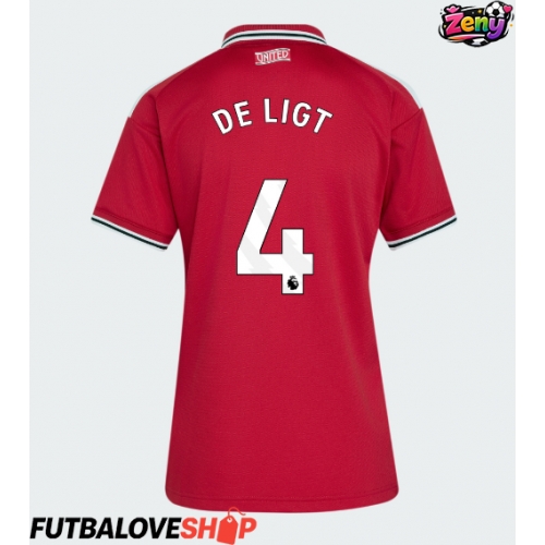 Dres Manchester United Matthijs de Ligt #4 Domáci pre Ženy 2026-27 Krátky Rukáv